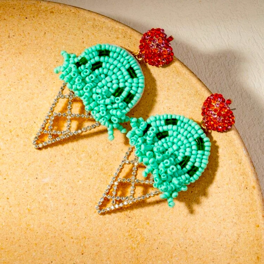 Ice cream earrings